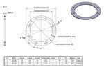 Flange seal Ø280mm, 70 Shore A/4mm